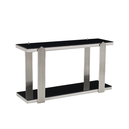 Console Table With Double Tier Storage