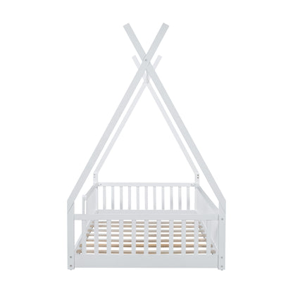 House Shaped Design Bed With Fence