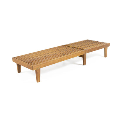 Nadine - Stylish Chaise Lounge Chair - Teak