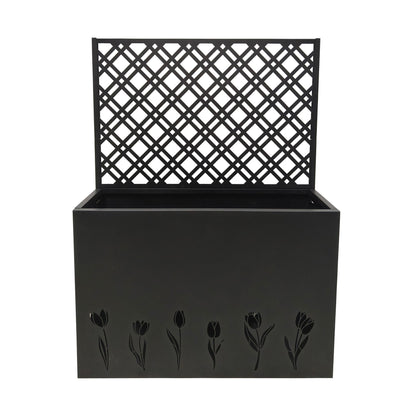 Tall Planter Raised Garden Bed With Trellis