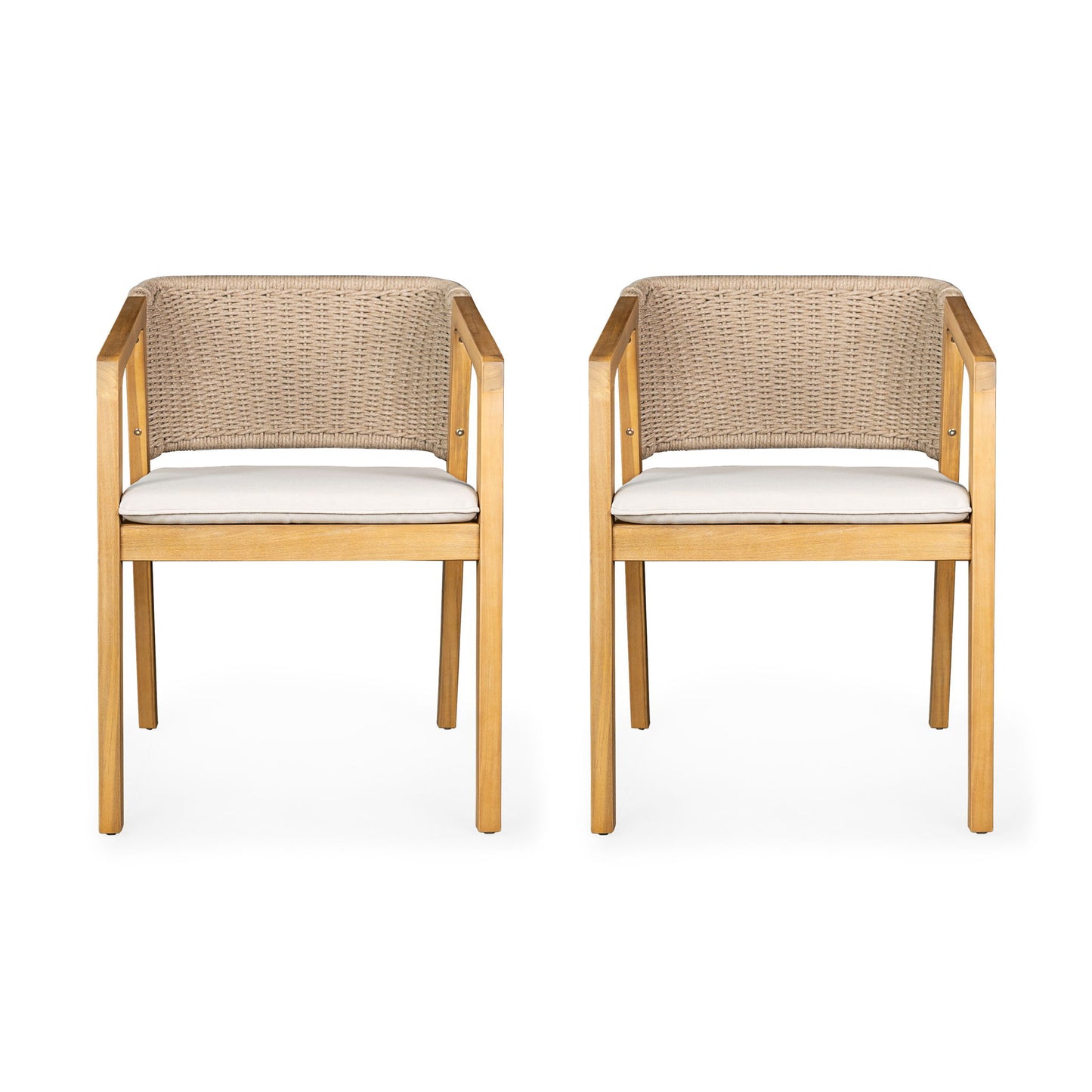 Patio Dining Chair (Set of 2) - Light Teak