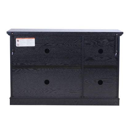 Storage Cabinet With 3 Mirrored Acrylic Doors, Adjustable Shelves