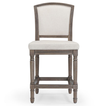 Stool With Upholstered Seat And Back
