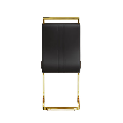 Side Dining Room Chair, Padded Seat High Back