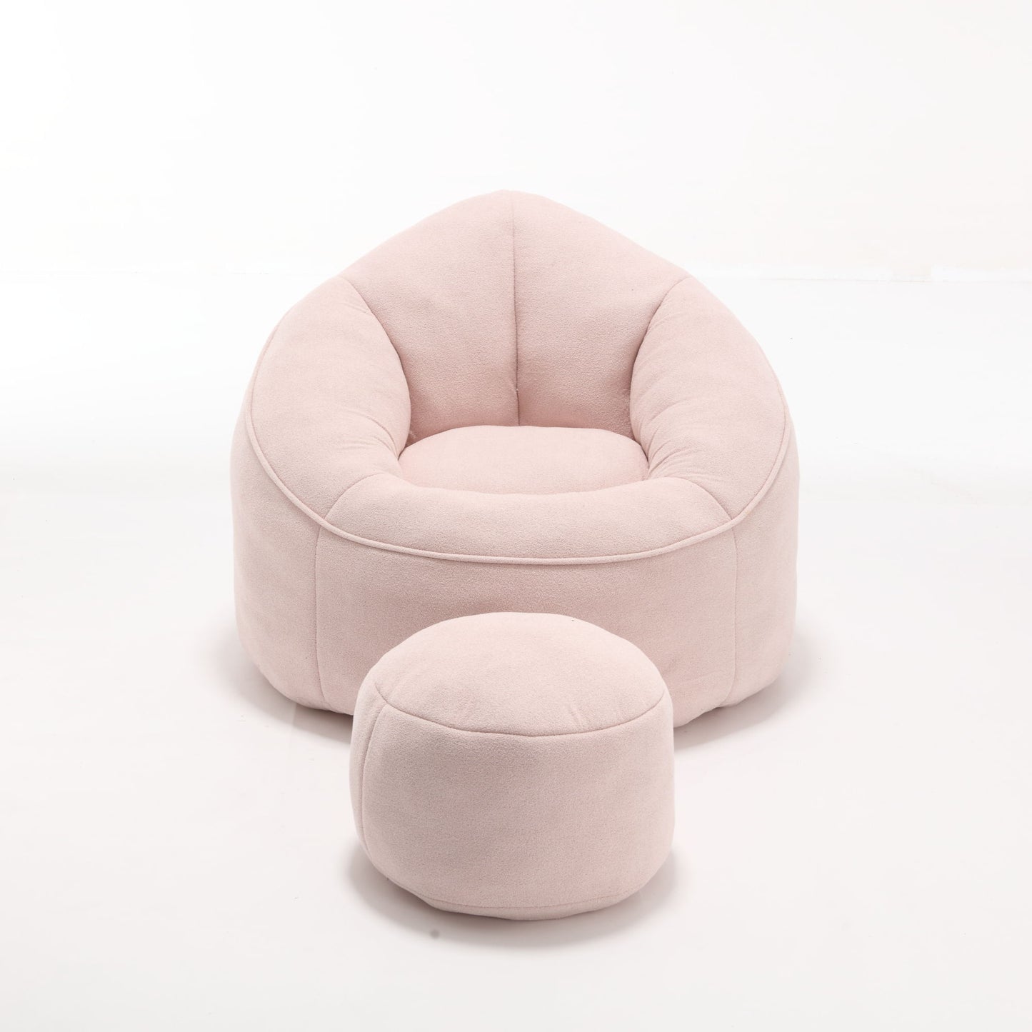 Bedding Bean Bag Sofa Chair High Pressure Foam With Footrest