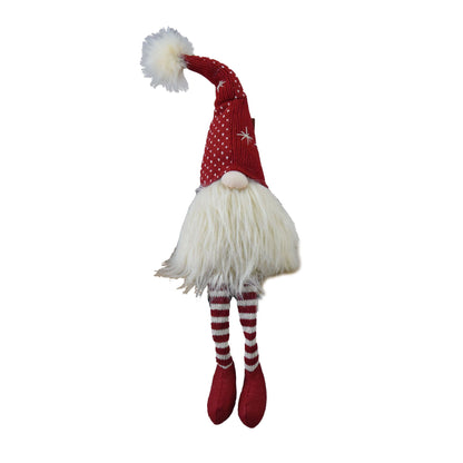 Christmas Gnomes Decorations, Christmas Table Home Ornaments For Holiday Party Gifts (Set of 2) - White / Red
