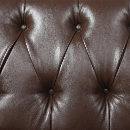 Sophisticated Loveseat With Diamond Stitched Detailing