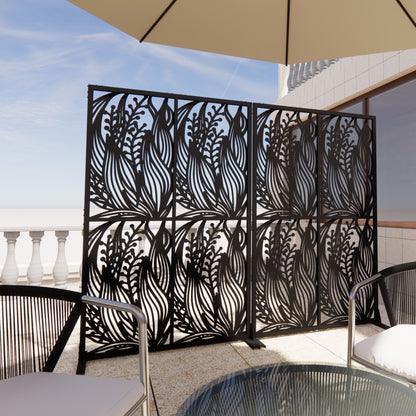 Free Standing Decorative Privacy Screen, Outdoor And Indoor Divider