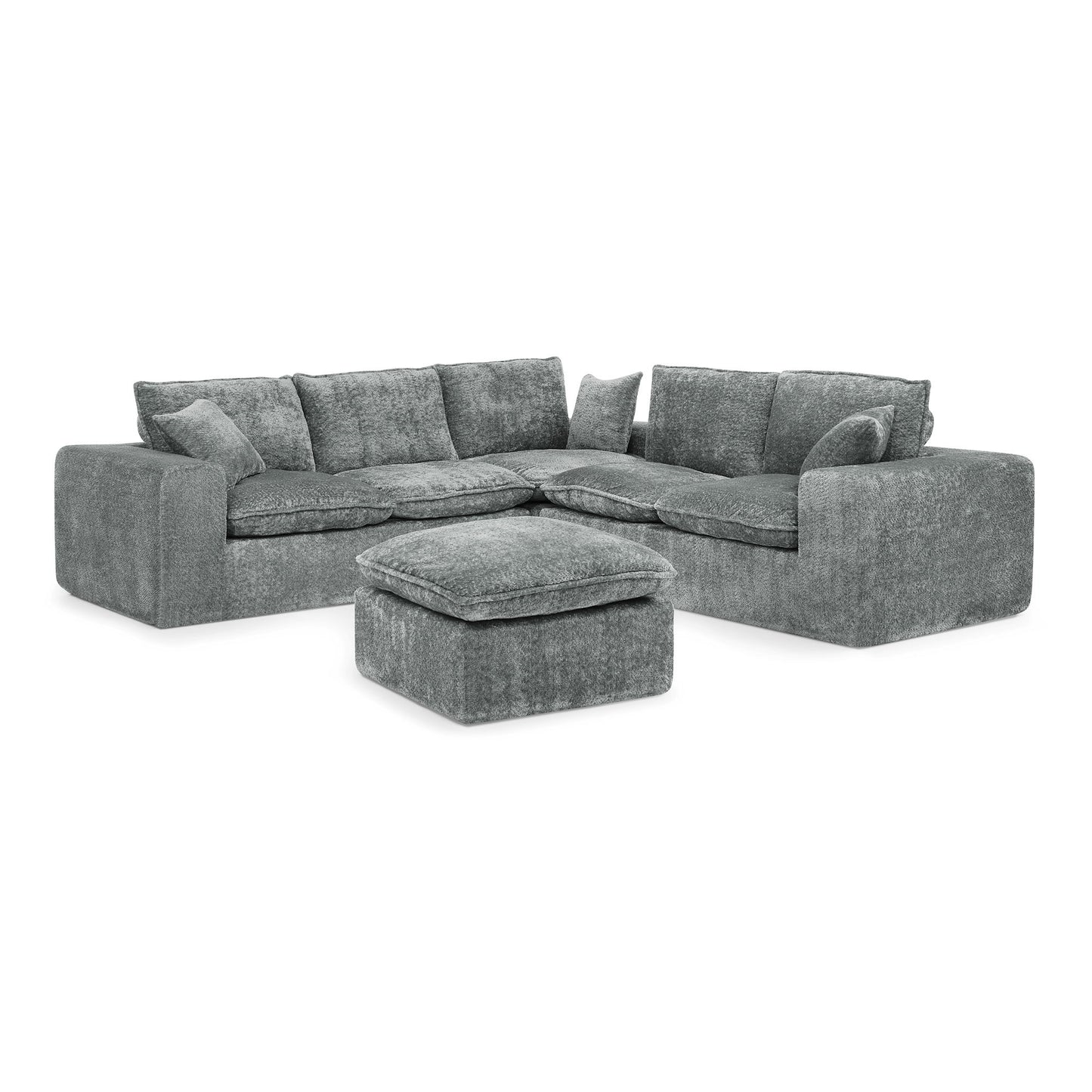 Sectional Sofa With Moveable Ottoman