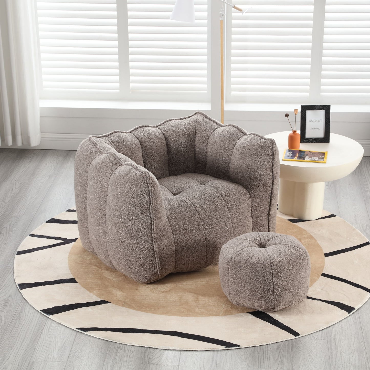 Soft Bean Bag Chair With High Resilient Foam