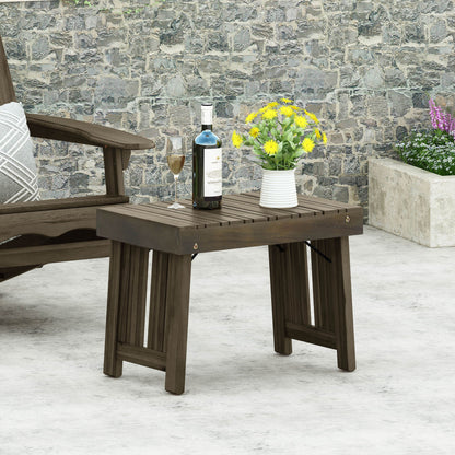 Temptation - Outdoor Foldable Side Table With Slat Design