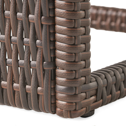 Bucharest - End Table C Shaped Side Table Rattan - Brown