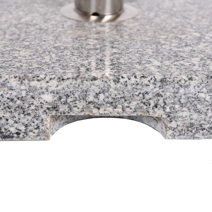 Umbrella Holder Square 55 Lbs Umbrella Base - Natural / Gray