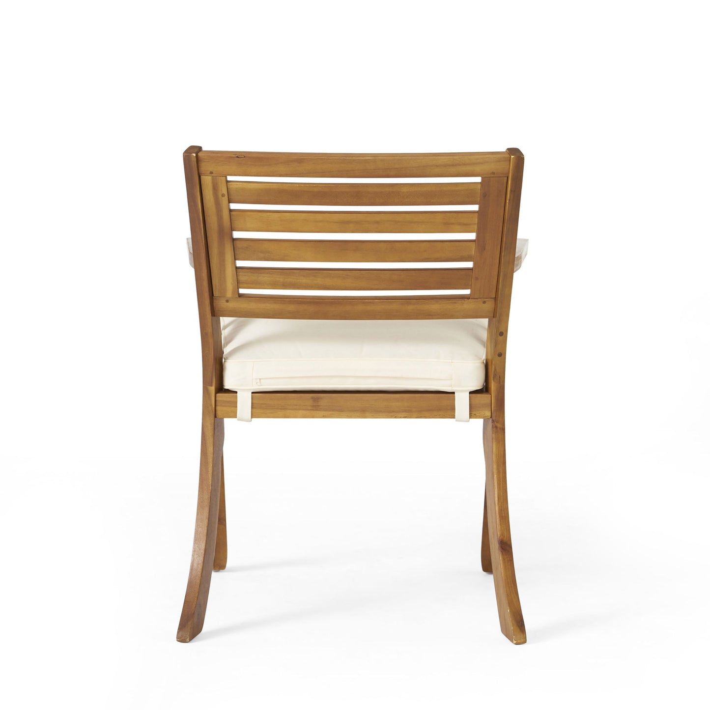Outdoor Hermosa 5 Piece Wood Dining Set With Cushions - Teak / Beige