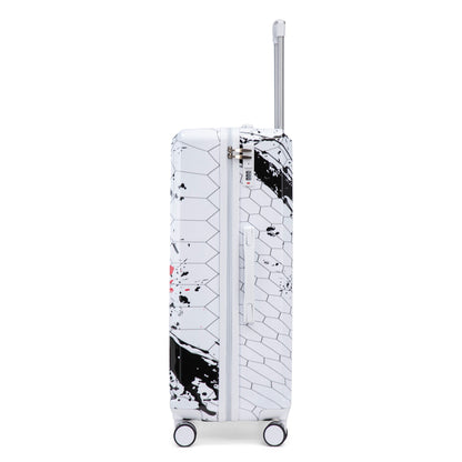 Luggage With Printed Pattern, Combination Lock