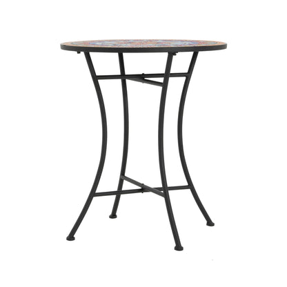 Lambert - Outdoor Chat Set - Black / Red