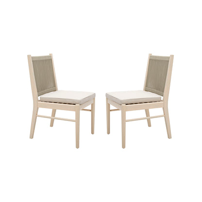 Cordoba - Dining Chair (Set of 2) Comfortable Armless Chairs - Beige
