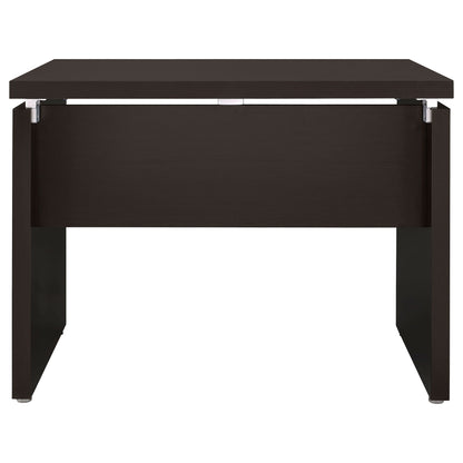 Ulloa - L Shape Desk With Mobile File Cabinet - Cappuccino