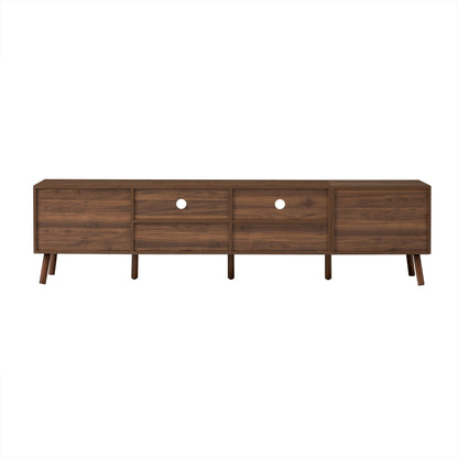 TV Stand With Drawers And Cable Management - Walnut