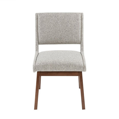 Boomerang - Dining Side Chair With Upholstered Cushions (Set of 2) - Light Gray