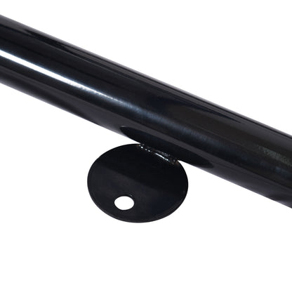 Square Outdoor Steel Picnic Table, With Umbrella Pole