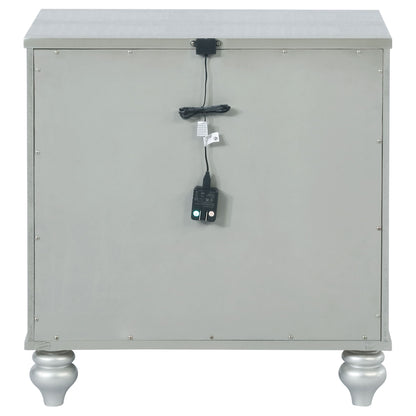 Menlo - 2 Drawer Nightstand - Gray