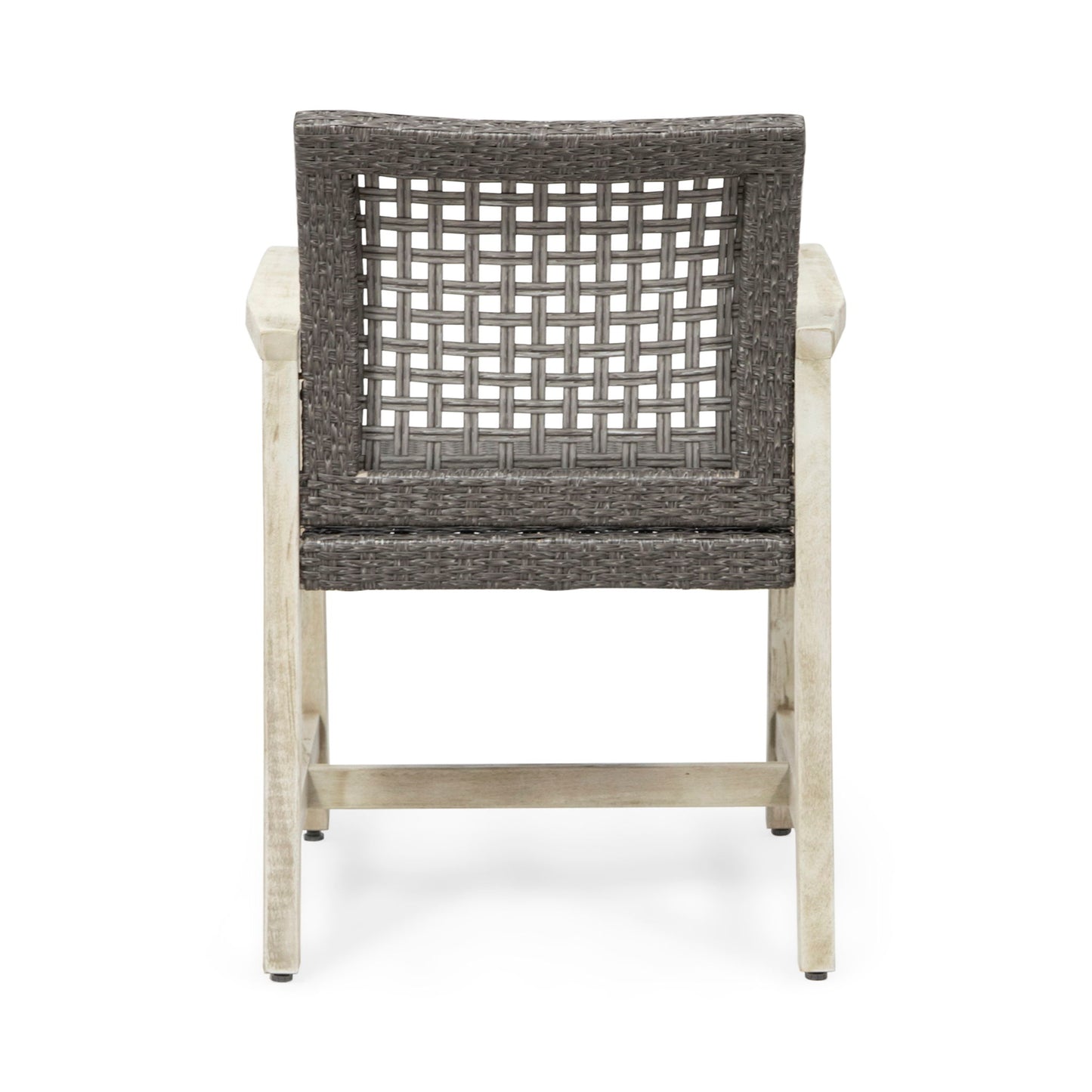 Outdoor Dining Chair Acacia Wood Frame (Set of 2)
