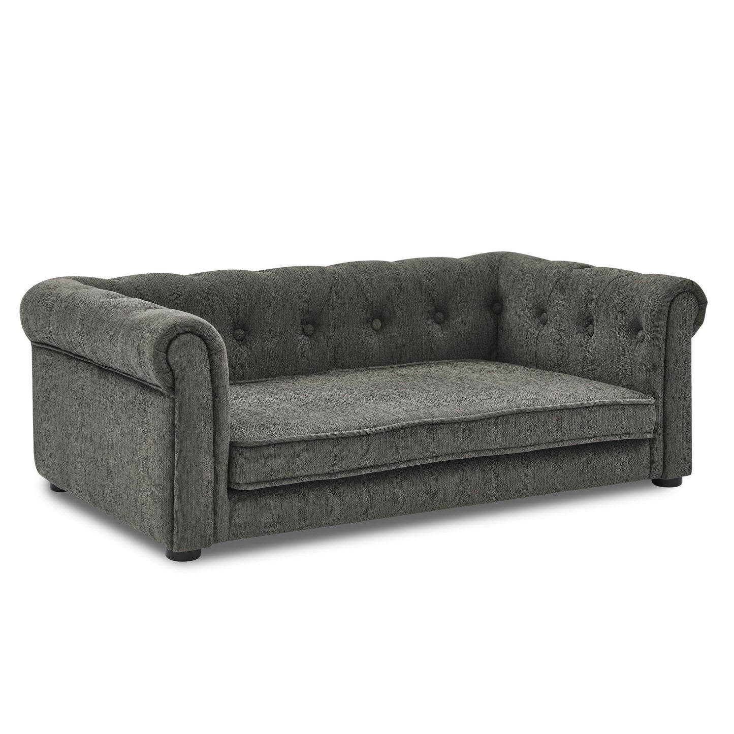 Modern Elegant Rectangle Pet Bed, Durable Elevated Dog Sofa