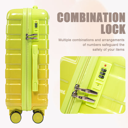 Luggage Set 14" / 20" With Combination Lock And Cosmetic Case