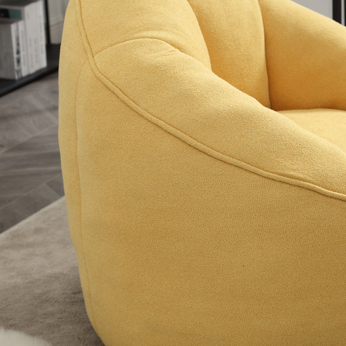 Bedding Bean Bag Sofa Chair High Pressure Foam With Footrest