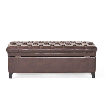 Juliana - Storage Ottoman With Birch Legs