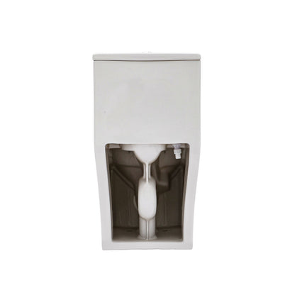 1 Piece Toilet For Bathroom, Soft Closing Seat, Dual Flush 1.1 / 1.6 Gpf - White