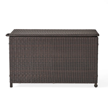 Blake - Wicker Cushion Box - Brown Multi