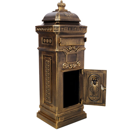 Mailboxs Residential Large-Capacity Letter Box, Rainproof Postbox Statue