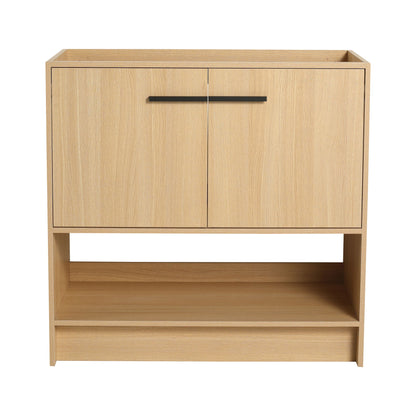 Modern Freestanding Bathroom Vanity With 2 Doors