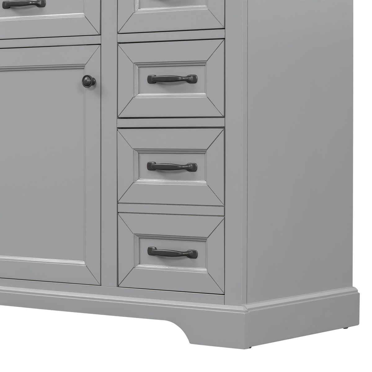 36" Bathroom Vanity With Sink, 2 Tip-Out Drawers, Soft Close Hinges
