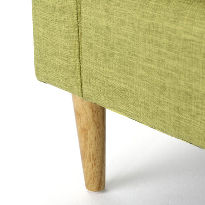 Nebulize - Upholstered Fabric Club Chair With Button Tufted And Square Off Arm And Back