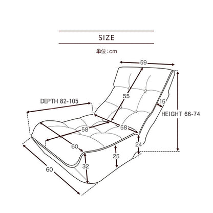 Reclining Japanese Chair Lazy Sofa Tatami Balcony Adjustable Chair