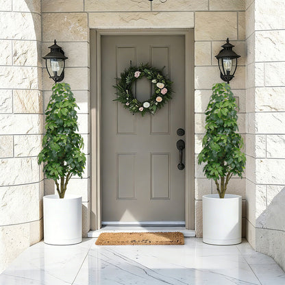 Realistic Faux Tree With Lifelike Foliage For Indoor And Outdoor Use - Green