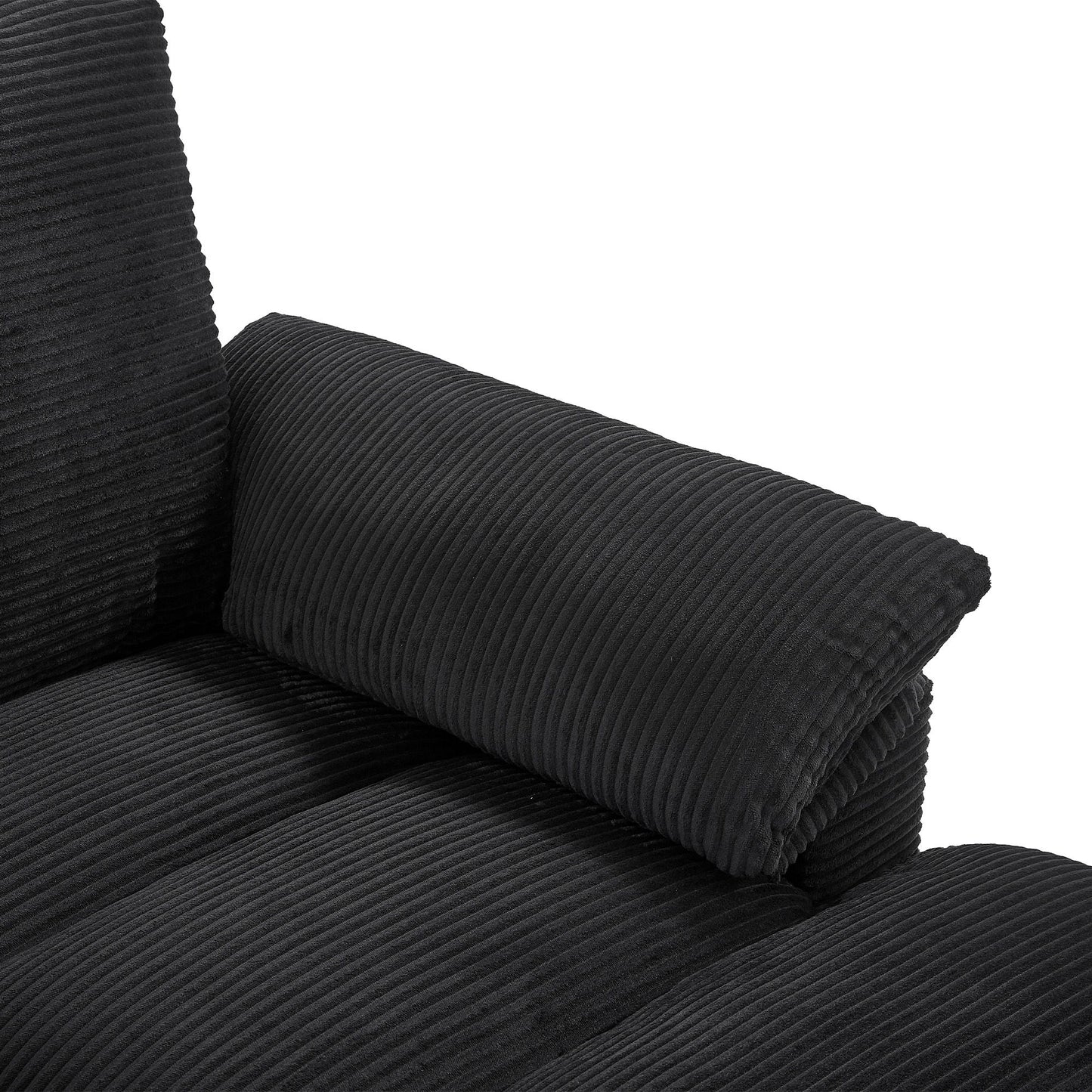 Modern U-Shaped Sectional Sofa With Storage Ottomans