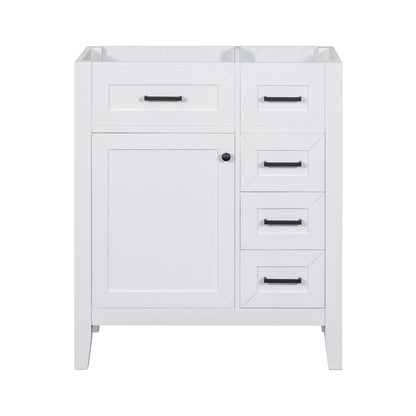 Modern Bathroom Vanity Base Only With Drawers, Freestanding Design