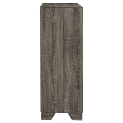 Funston - 4 Drawer Chest Of Drawers With Bar Handles - Brown Oak