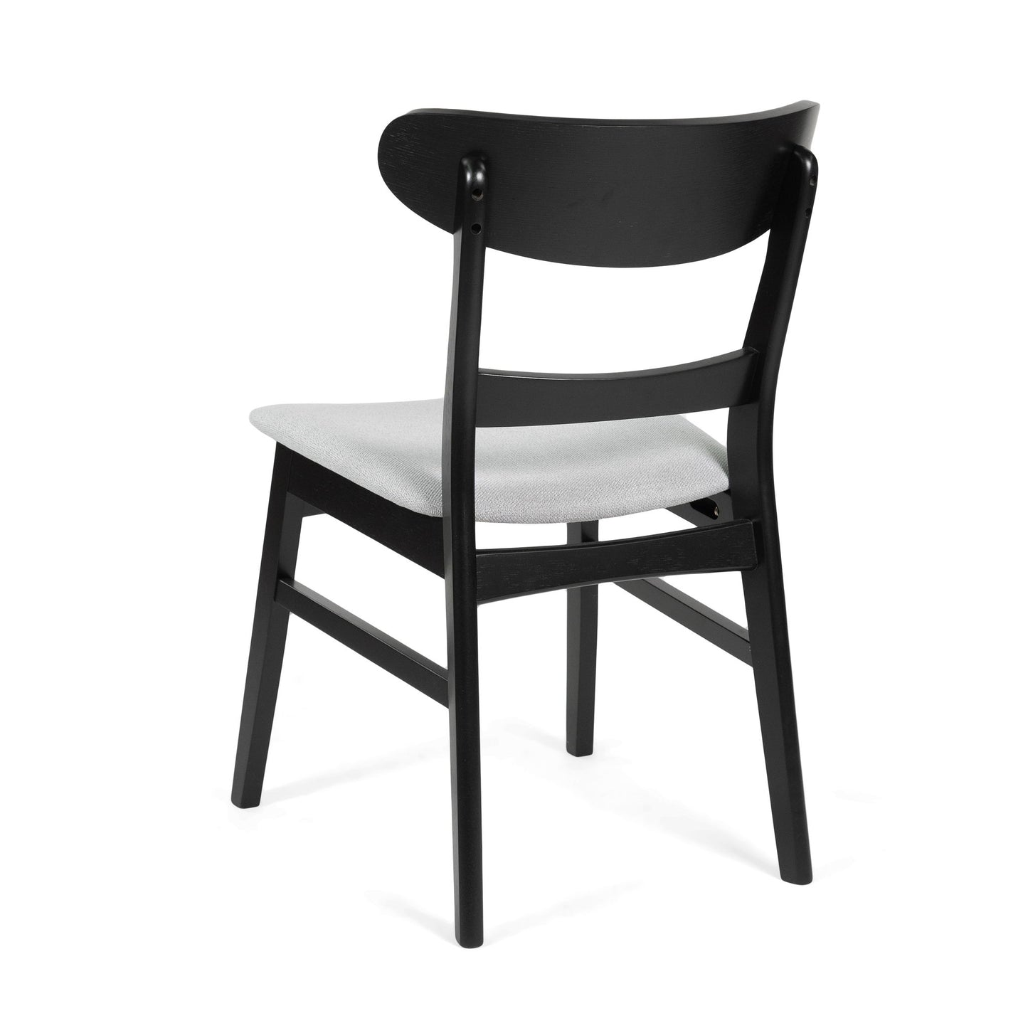 Mid Century Dining Chairs With Cushioned Seats And Wood Frame (Set of 2)