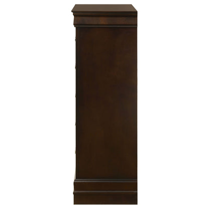 Janson - 5 Drawer Bedroom Chest - Cappuccino