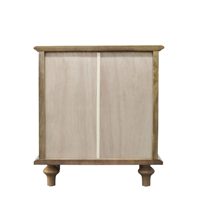 Nightstands With 4 Drawer, Storage End Table With Hidden Pull Out Shelf