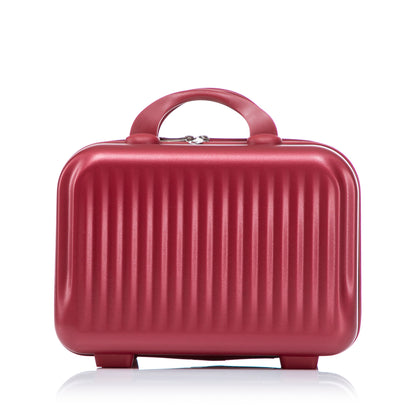 Luggage Set With Cosmetic Case, Combination Lock, Front Opening Design