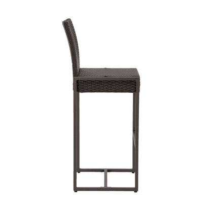 Outdoor Barstool With Hand Crafted Details (Set of 2)