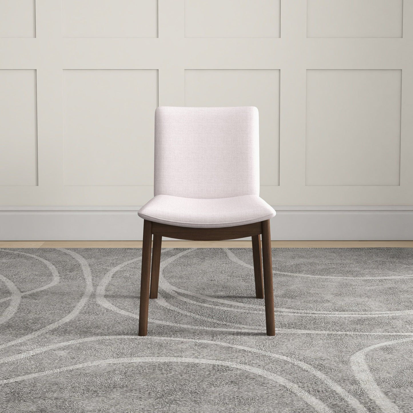 Laura - Mid-Century Modern Solid Wood Dining Chair (Set of 2)