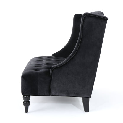 Nurturing - Upholstered Loveseat With Wing Back And Diamond Tufting