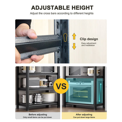 Tall Storage Shelf, Adjustable Height Storage Rack